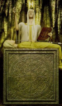 Tarotkaart 'Vier van Zwaarden'