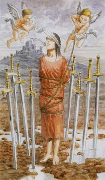 Tarotkaart 'Acht van Zwaarden'