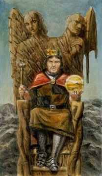 Tarotkaart 'Koning van Pentagrammen'
