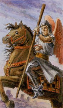 Tarotkaart 'Ridder van Staven'