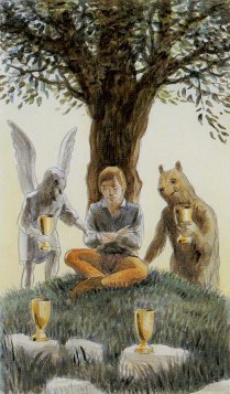 Tarotkaart 'Vier van Kelken'