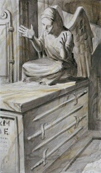 Tarotkaart 'Vier van Zwaarden'