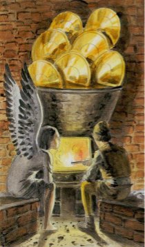 Tarotkaart 'Zeven van Pentagrammen'