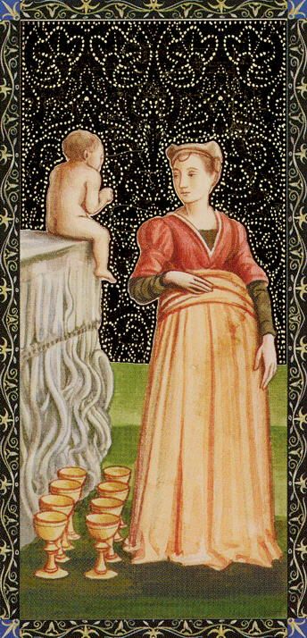 Tarotkaart 'Acht van Kelken'