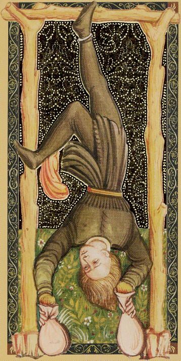 Tarotkaart 'De Gehangene'