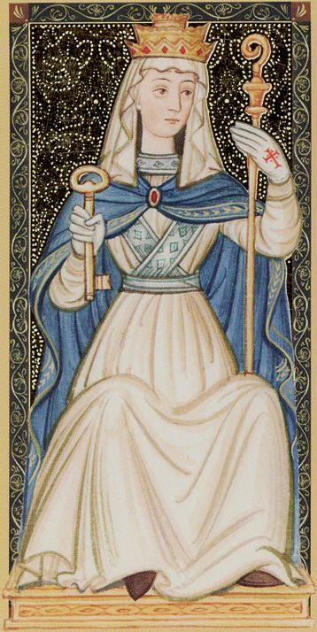 Tarotkaart 'De Hogepriesteres'