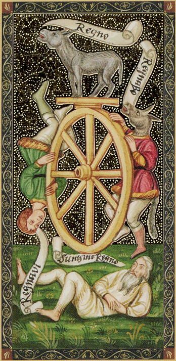 Tarotkaart 'Het Rad van Fortuin'