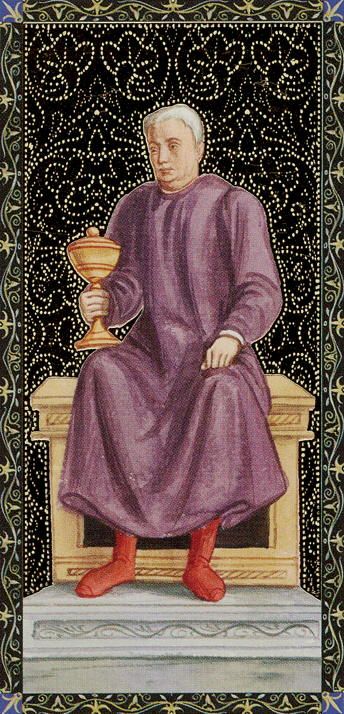 Tarotkaart 'Koning van Kelken'