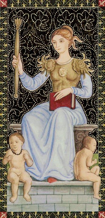 Tarotkaart 'Koningin van Staven'