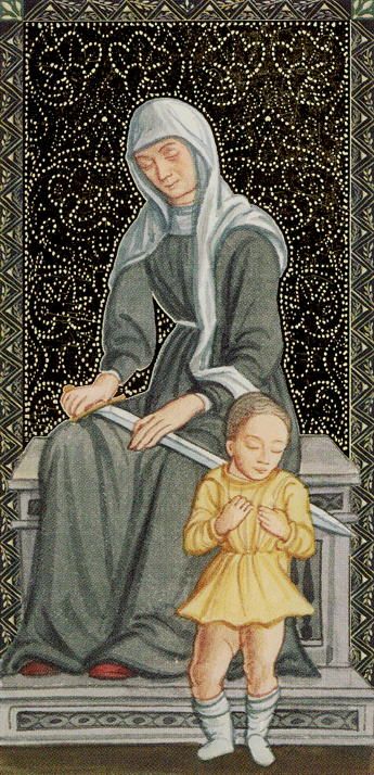 Tarotkaart 'Koningin van Zwaarden'