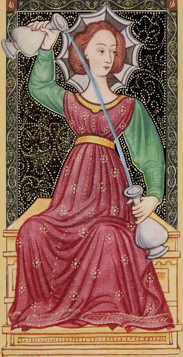 Tarotkaart 'Matigheid'