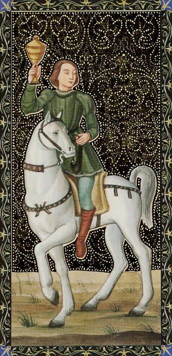 Tarotkaart 'Ridder van Kelken'