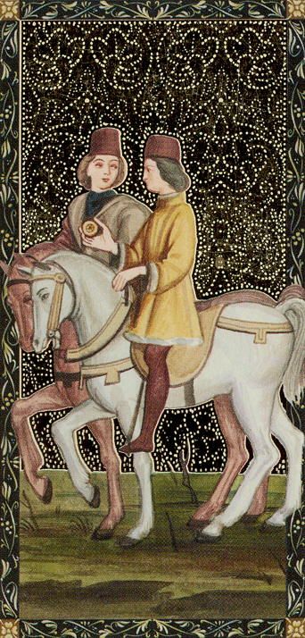 Tarotkaart 'Ridder van Pentagrammen'