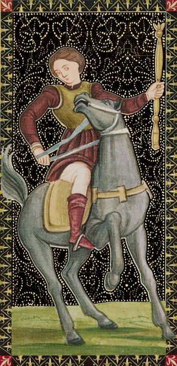 Tarotkaart 'Ridder van Staven'