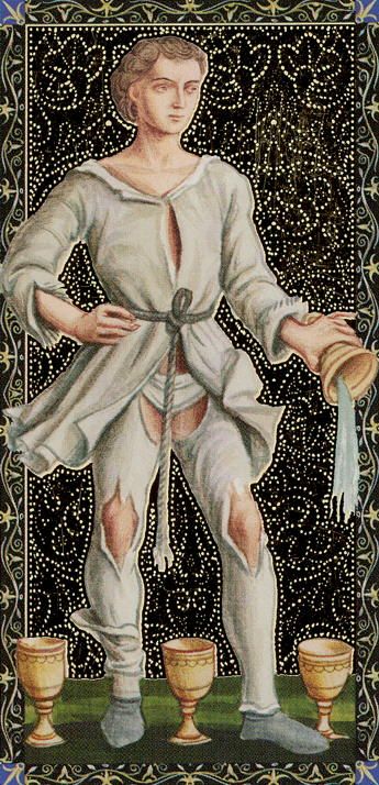 Tarotkaart 'Vier van Kelken'