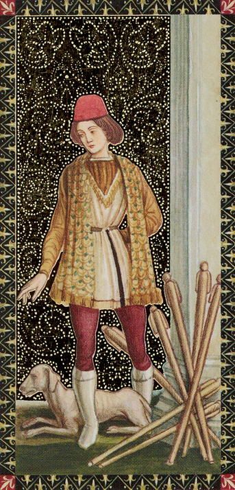 Tarotkaart 'Zeven van Staven'