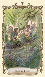 Tarotkaart 'Aas van Kelken'