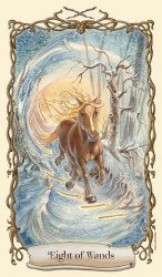 Tarotkaart 'Acht van Staven'