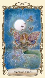 Tarotkaart 'Koningin van Staven'