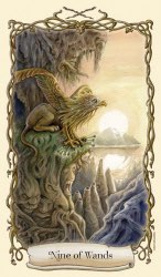 Tarotkaart 'Negen van Staven'