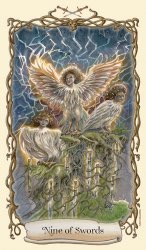 Tarotkaart 'Negen van Zwaarden'