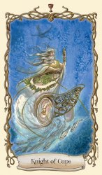 Tarotkaart 'Ridder van Kelken'