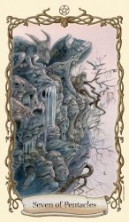 Tarotkaart 'Zeven van Pentagrammen'