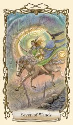 Tarotkaart 'Zeven van Staven'