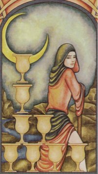 Tarotkaart 'Acht van Kelken'