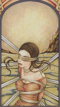 Tarotkaart 'Acht van Zwaarden'