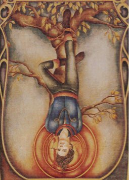 Tarotkaart 'De Gehangene'