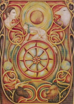 Tarotkaart 'Het Rad van Fortuin'