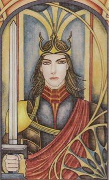 Tarotkaart 'Koning van Zwaarden'