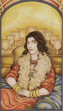 Tarotkaart 'Negen van Kelken'