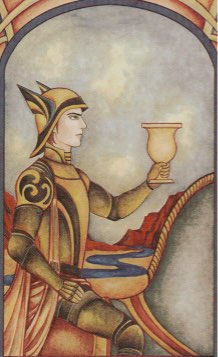 Tarotkaart 'Ridder van Kelken'