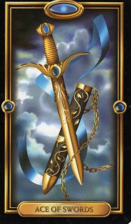 Tarotkaart 'Aas van Zwaarden'