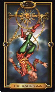 Tarotkaart 'De Gehangene'