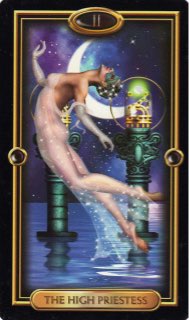 Tarotkaart 'De Hogepriesteres'