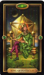Tarotkaart 'Koning van Pentagrammen'