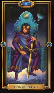 Tarotkaart 'Koning van Zwaarden'