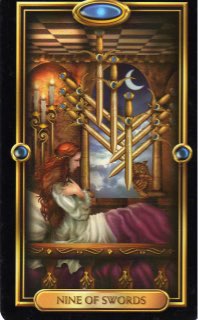 Tarotkaart 'Negen van Zwaarden'