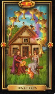 Tarotkaart 'Tien van Kelken'