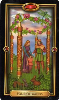 Tarotkaart 'Vier van Staven'