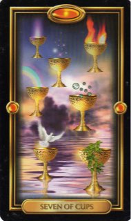 Tarotkaart 'Zeven van Kelken'