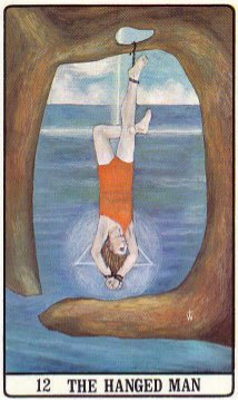 Tarotkaart 'De Gehangene'