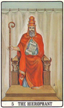 Tarotkaart 'De Hierofant'
