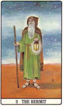 Tarotkaart 'De Kluizenaar'