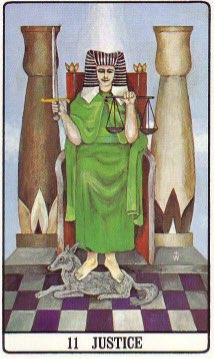 Tarotkaart 'Gerechtigheid'
