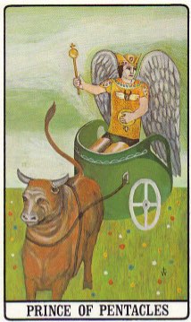 Tarotkaart 'Ridder van Pentagrammen'