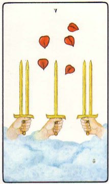 Tarotkaart 'Vijf van Zwaarden'